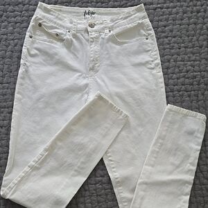 Tokyo Darling White High-Waisted Jeans